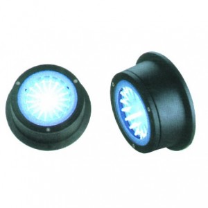 BLUE 230V 18xLED ALUMINIUM LIGHT FITTING