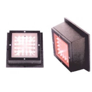 RED 230V 20xLED ALUMINIUM LIGHT FITTING IP54