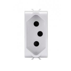 Chorus SOCKET-OUTLET 1M 2P+T 16A New Sa Std Satin White