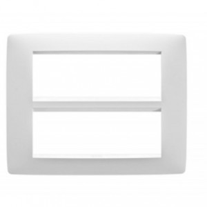 Chorus One 12-GANG Cover Plate Milk White