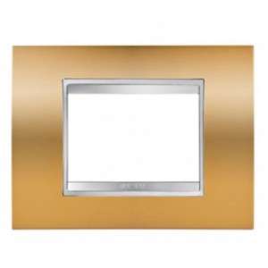 Chorus Lux 3-GANG Cover Plate Gold