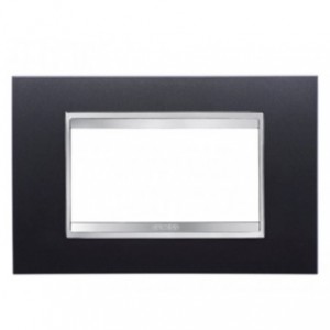 Chorus Lux 4-GANG Cover Plate Slate Technopolymer