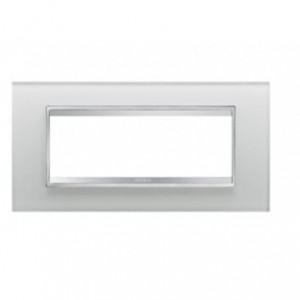Chorus Lux 6-GANG Cover Plate Glass Ice