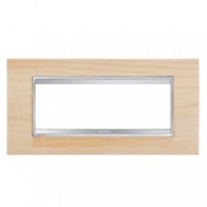 Chorus Lux 6-GANG Cover Plate Maple Wood