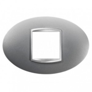Chorus Art 2-GANG Cover Plate Titanium