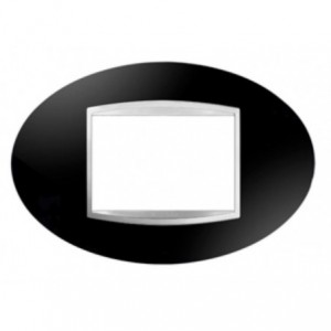 Chorus Art 3-GANG Cover Plate Toner Black