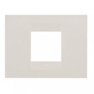 Geo PLATE- 2-GANG- Ivory