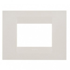 Geo PLATE- 3-GANG- Ivory