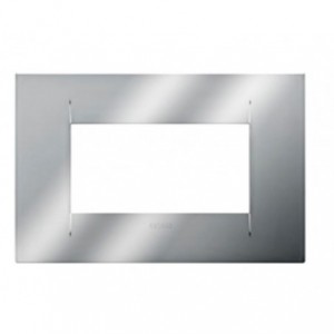 Geo Plate 4-GANG Chrome