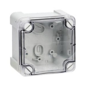 Polycarbonate Enclosure Transp. Lid 95X95X65MM IP66