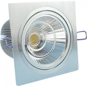 20W Warm White Sq Alum LED Downlight 100-240VAC 135X135MM
