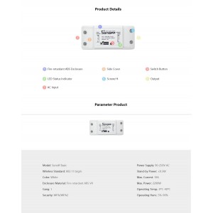 Sonoff Basic WiFi Smart Switch