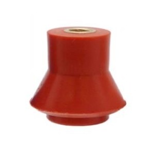10mm RED PLASTIC INSULATOR F-F