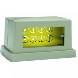 Floor Mount Turret Grey For Half Round Trunking