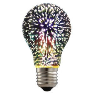 230VAC 6W A60 LED 3D Effect Lamp E27
