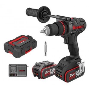 20V Cordless 140NM Imp. Drill C/W Charger +2X4AH Batteries
