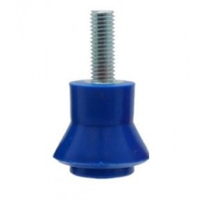 10mm BLUE PLASTIC INSULATOR M-F