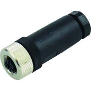 M12 4-POLE Female Screw Connection Straight PG7 IP67