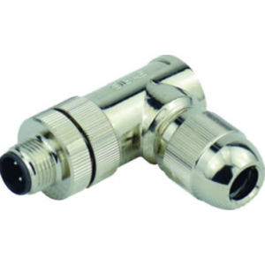 M12 4-POLE Male Screw Connection R/A Shielded PG7 IP67
