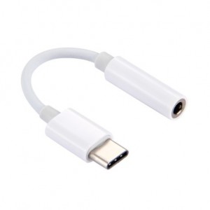 USB Type-C To 3.5MM Audio Connector Adapter - White