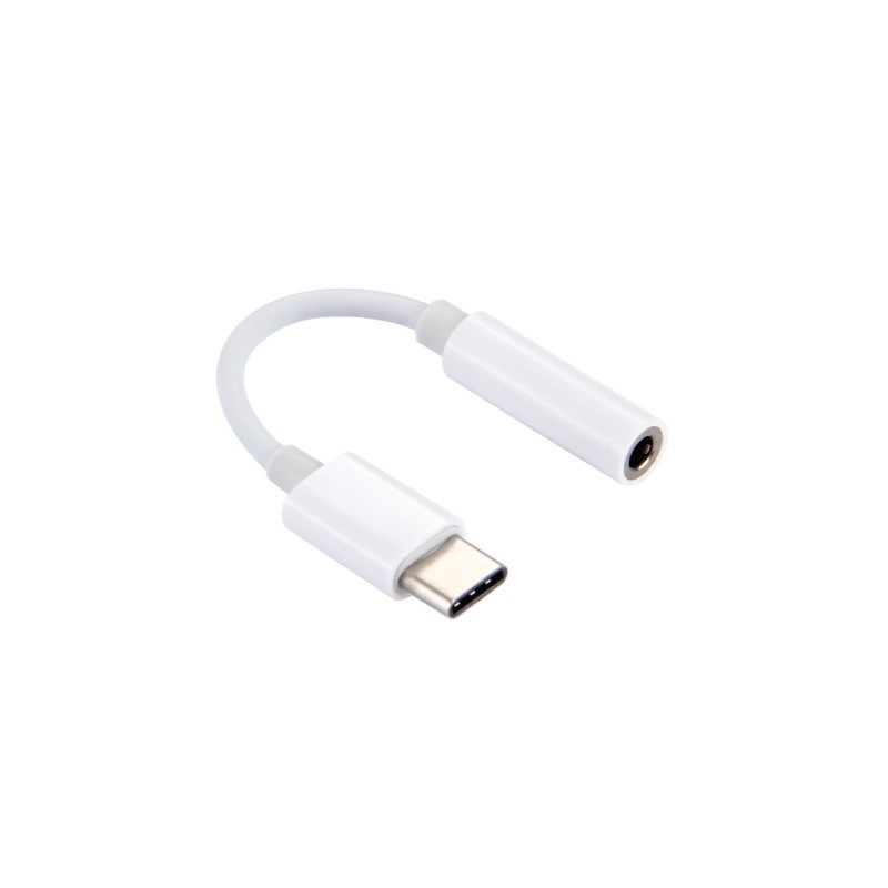 USB Type-C To 3.5MM Audio Connector Adapter - White