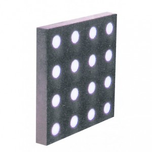 24VDC YELLOW LED MARBLE TILE LIGHT 200x200x40 IP65