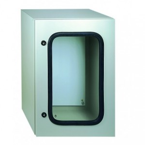 GREY PANEL IP55 C/W GLASS DOOR 750x550x270