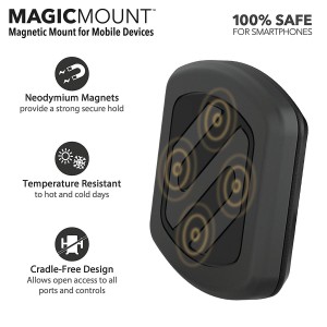 SCOSCHE MAGKIT MagicMount Universal Magnetic Dash Suction Cup Mount for the Car