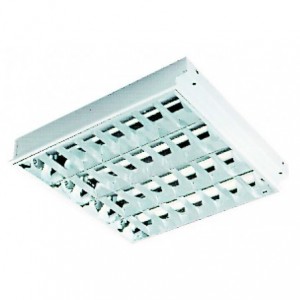 RECESSED PARABOLIC LIGHT FITTING FOR LED 600x600mm