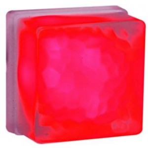 RED LED BRICK LIGHT 100x100x50 IP65