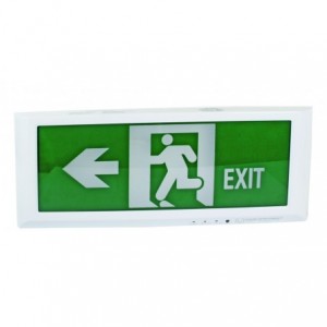 LED Emergency Exit Sign (rm Left) 375X147X25MM