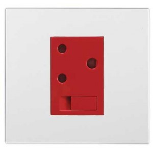 1X Red Dedicated 3PIN 16A Switched 4X4 Slate Orion PRE-ASS.