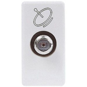 SATELITE SOCKET OUTLET 0dB WHITE
