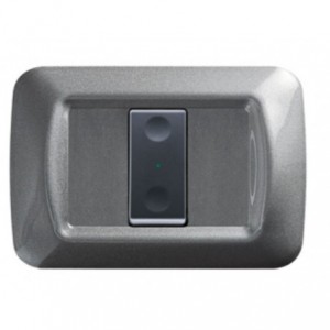 System 1-CH Rf PUSH-BUTTON Panel Black