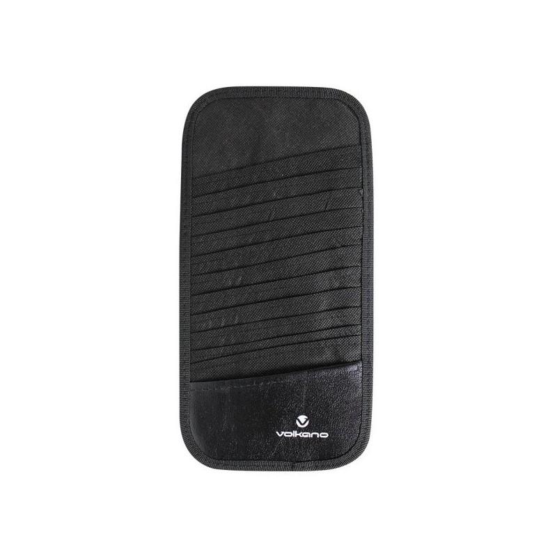 Volkano VK-70003-BK Iron Series Sun Visor CD Holder 12 Discs - Black