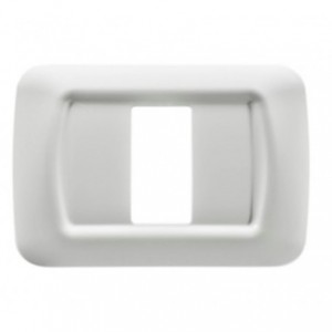 1 Gang White Top System Plate