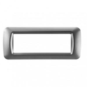Top System 6 Gang Plate - Metallic Titanium