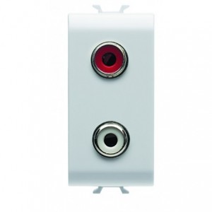 CHORUS 1M RCA RED &amp; WHITE CONNECTION WHITE