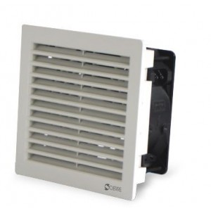 EXHAUST FAN 24VDC 55m3/h C/W GRILL AND FILTER 148x148