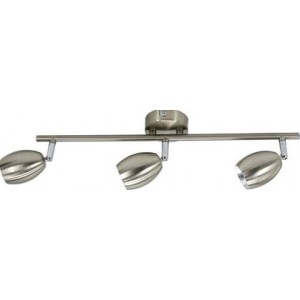 230VAC GU10 3WAY Stain Steel Satin Nickel Spot