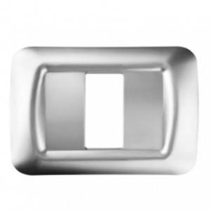 Top System 1 Gang Plate - Soft Chrome