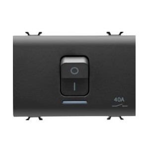 Double Pole Isolator 40A 3 Gang Black