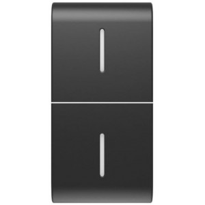 Button Key For Axial Module With 2X Diff. 1M Satin Black