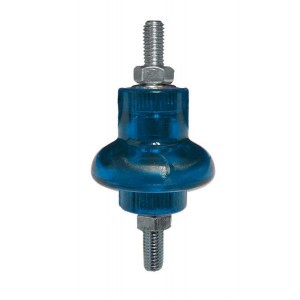 M8 Lv Skirted Insulator. F-F- Blue