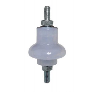 M8 Lv Skirted Insulator. F-F- White