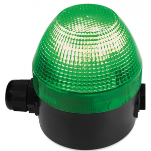 110-240VAC/DC STEADY/FLASHING GREEN BEACON 1Hz