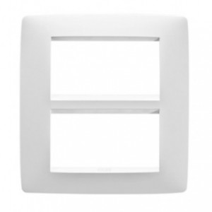 Chorus One 8-GANG Cover Plate Milk White