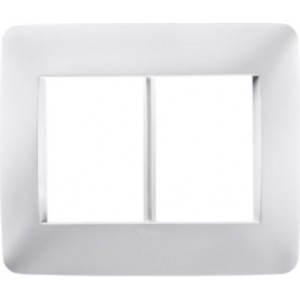 4X4 Cover Plate 3 + 3 Gang White