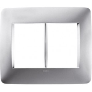 4X4 Cover Plate 3 + 3 Gang Titanium