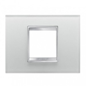 Chorus Lux 2-GANG Cover Plate Glass Ice